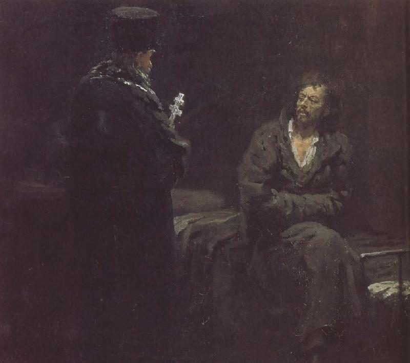 Ilia Efimovich Repin Refused to repent oil painting picture